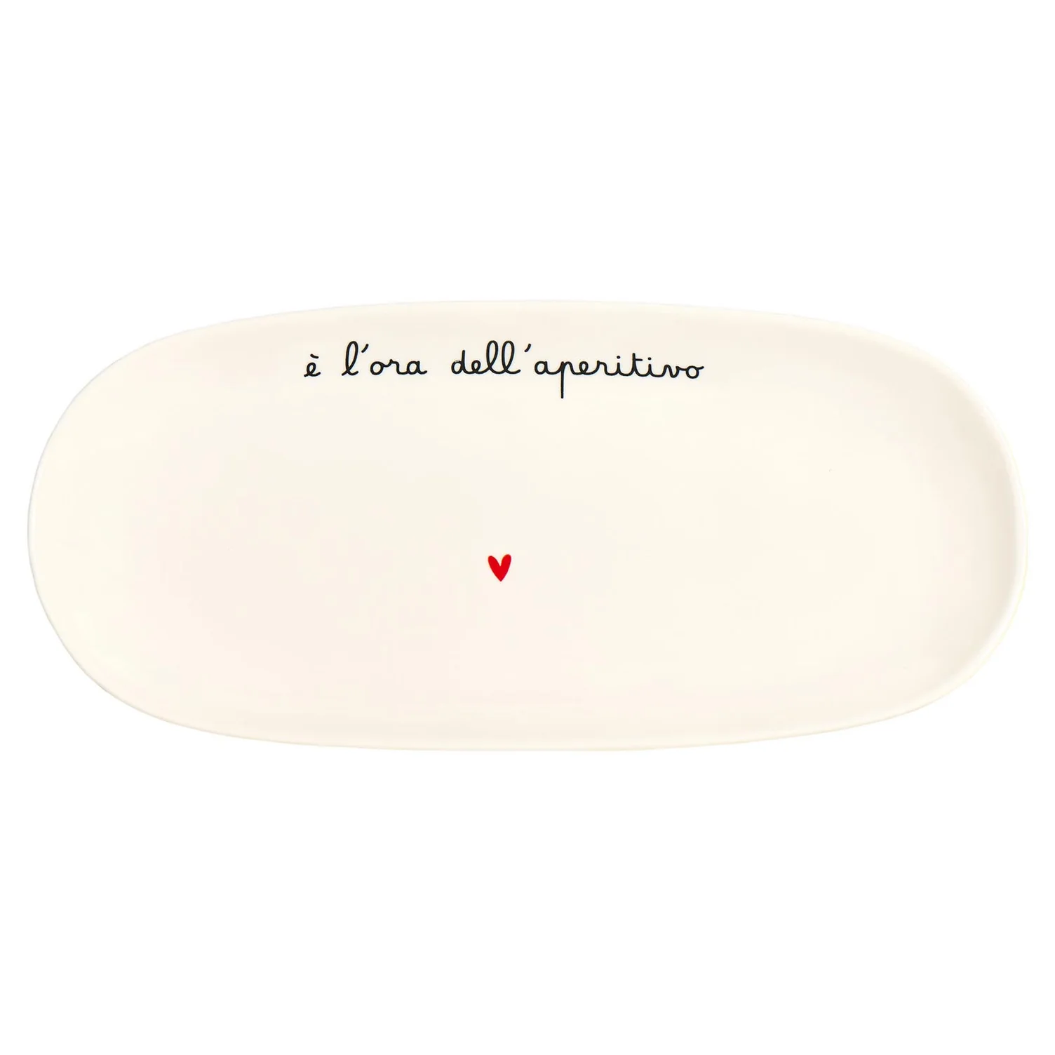 piatto ovale fondo in ceramica