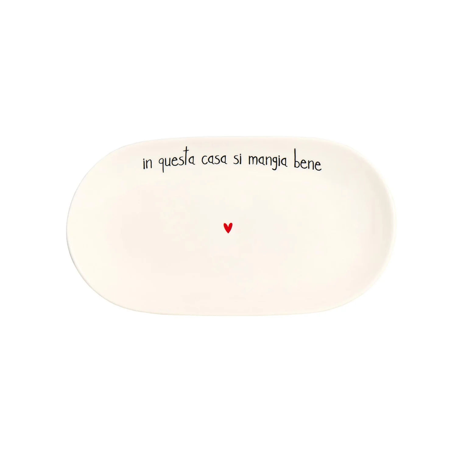 piatto ovale fondo in ceramica