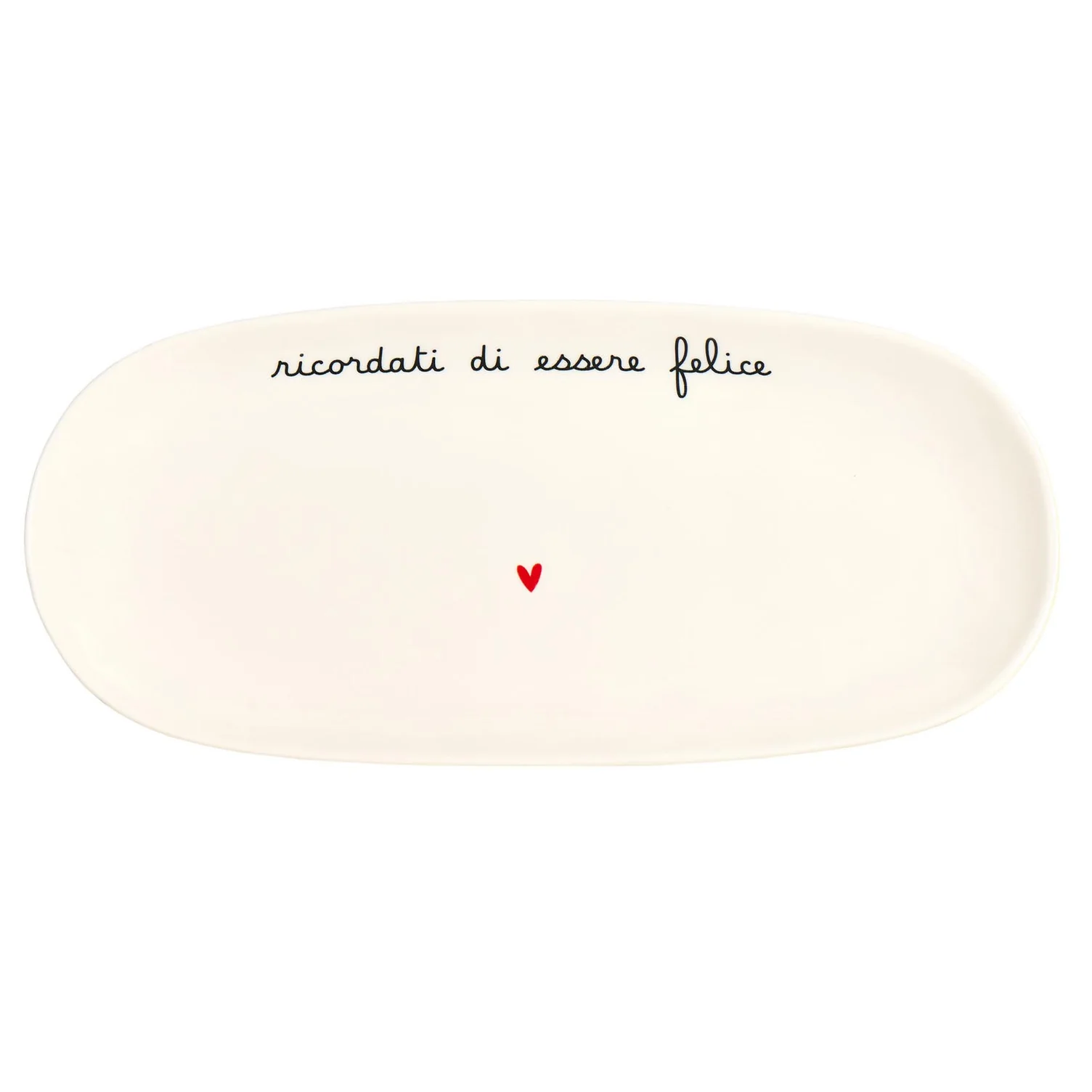 piatto ovale fondo in ceramica