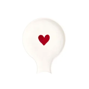 poggiamestolo cuore rosso