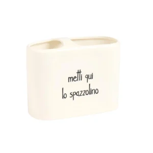 porta spazzolino in ceramica