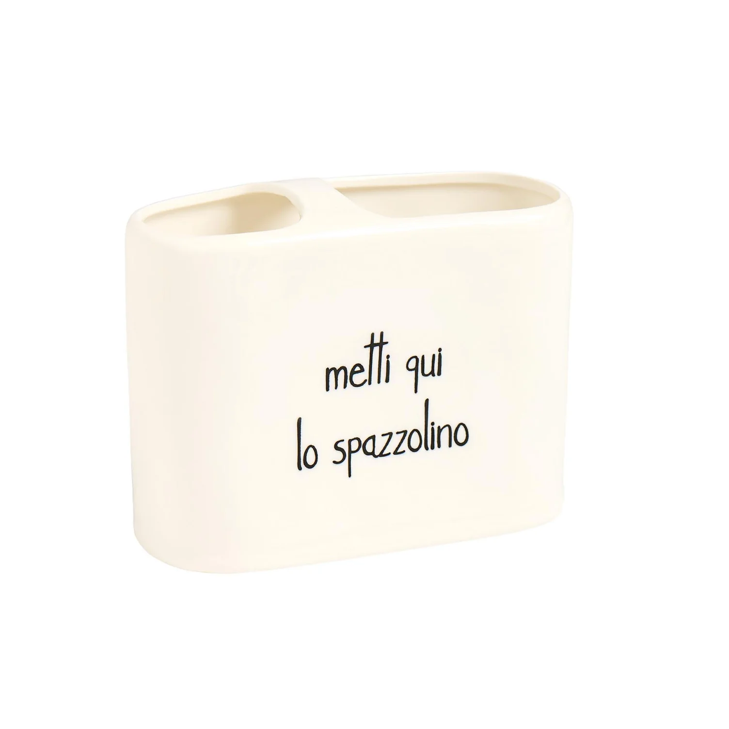 porta spazzolino in ceramica