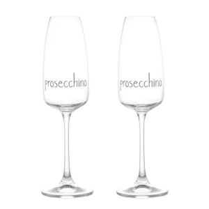 set due calici flute prosecco
