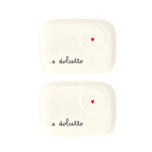set due piattini in ceramica