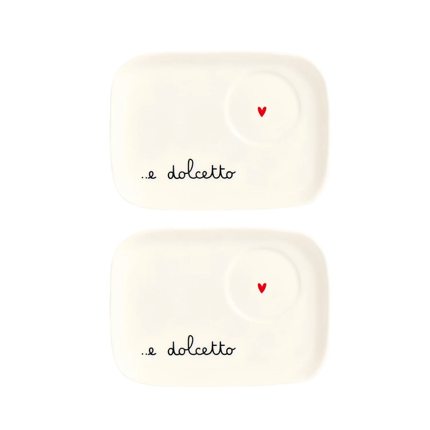 set due piattini in ceramica