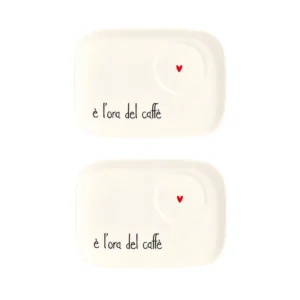set due piattini in ceramica