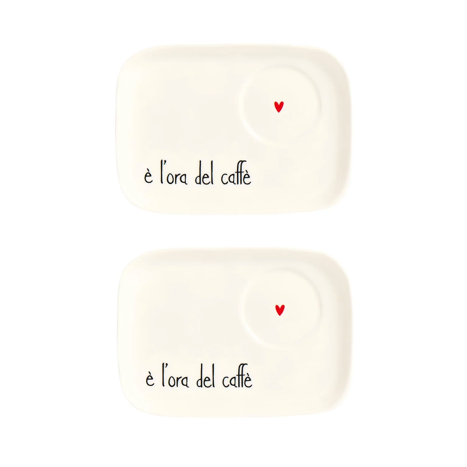 set due piattini in ceramica