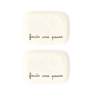 set due piattini in ceramica