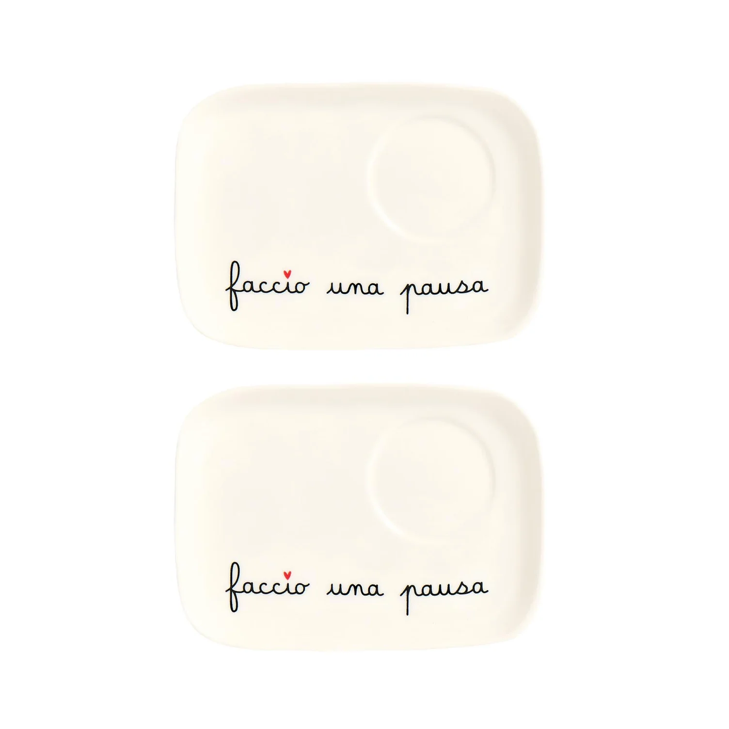 set due piattini in ceramica