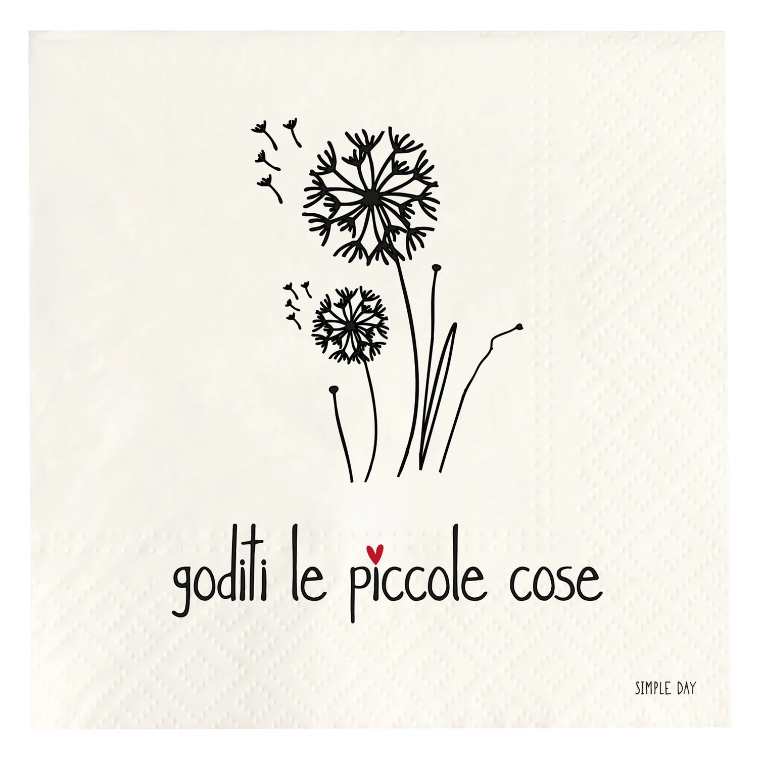tovaglioli in carta goditi le piccole cose
