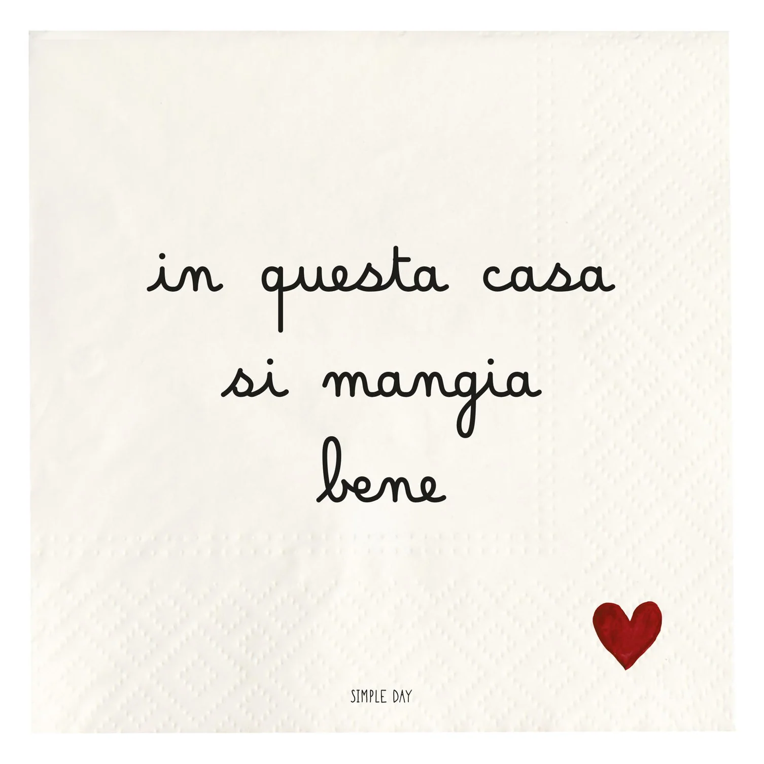 tovaglioli in carta in questa casa si mangia bene