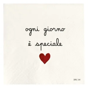 tovaglioli in carta ogni giorno è speciale