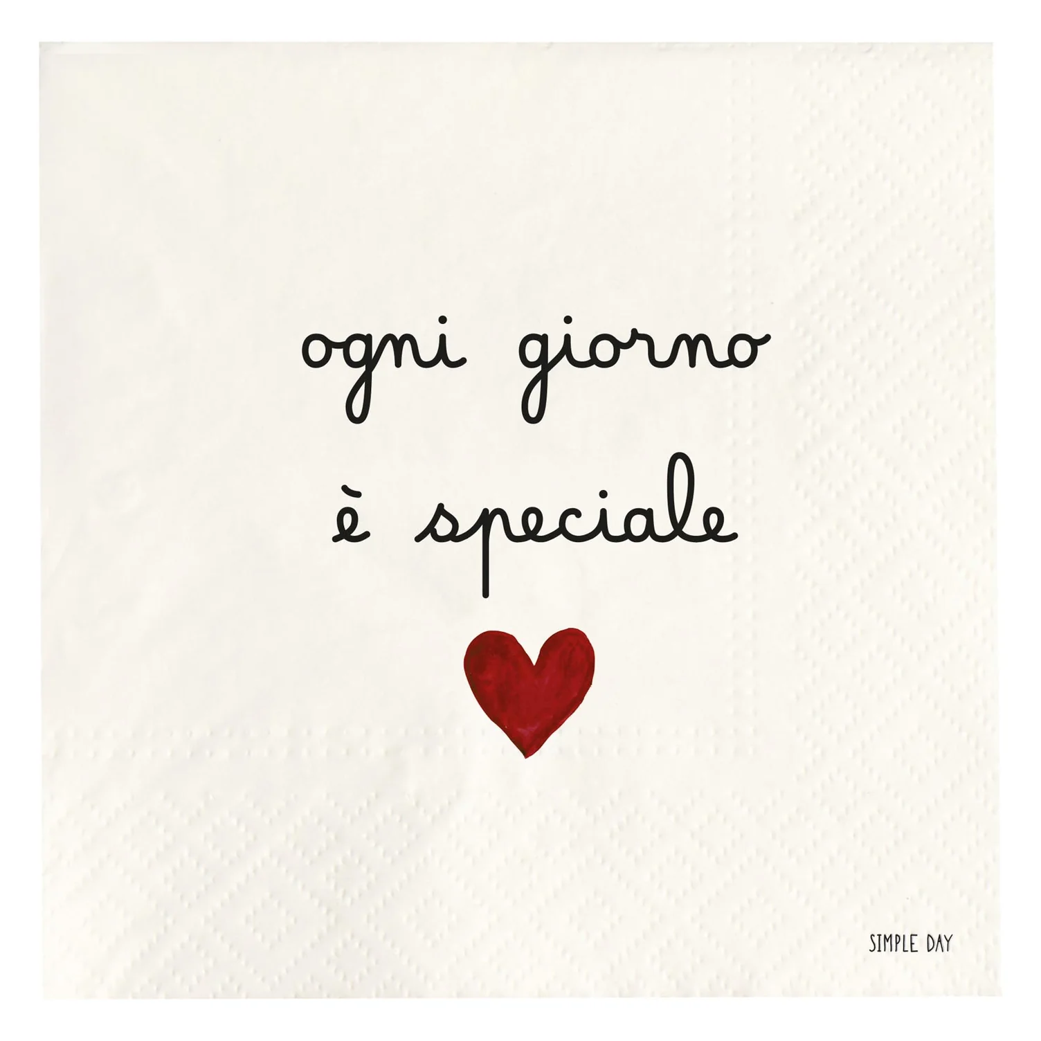 tovaglioli in carta ogni giorno è speciale