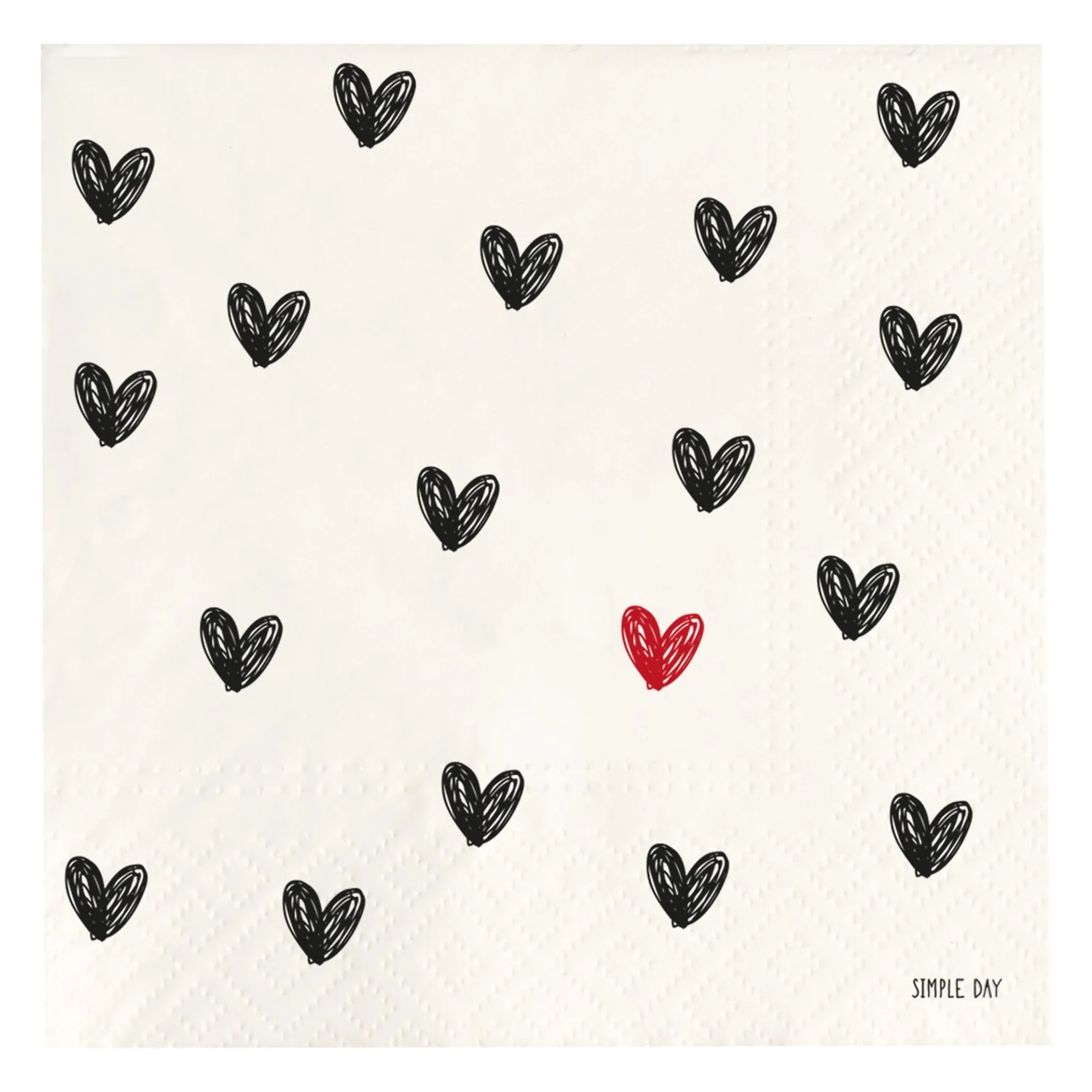 tovaglioli in carta cuore