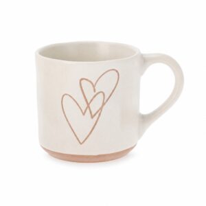 tazza colazione con disegno cuore
