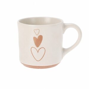 tazza colazione con disegno cuore