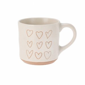 tazza colazione con disegno cuore