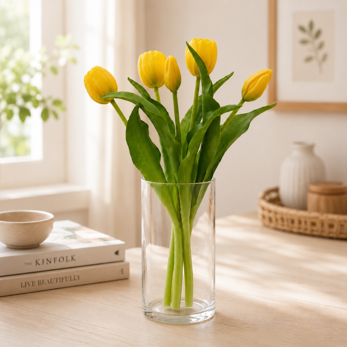 mazzo di tulipani colore giallo
