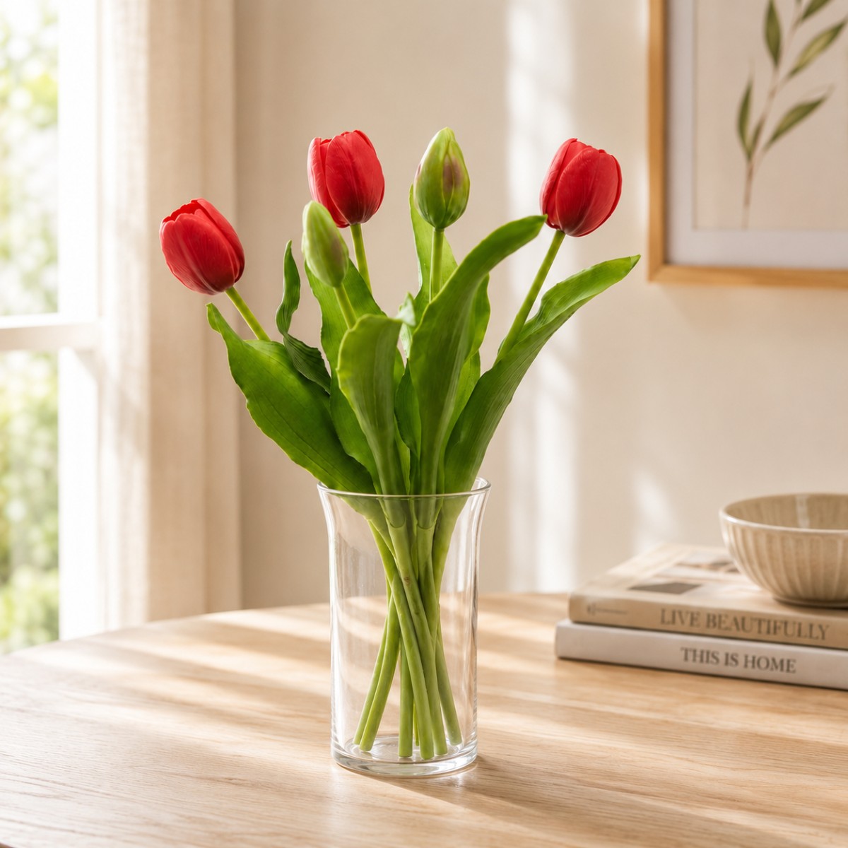 mazzo di tulipani colore rosso