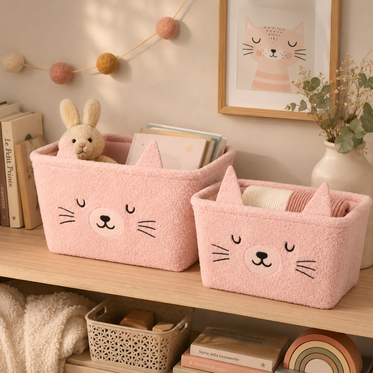set due ceste colore rosa