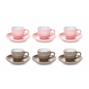 set 6 tazzine con piattino caffè