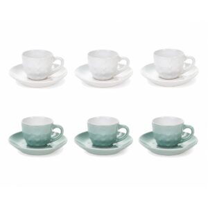 set 6 tazzine con piattino caffè
