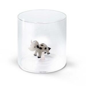 bicchiere con mucca