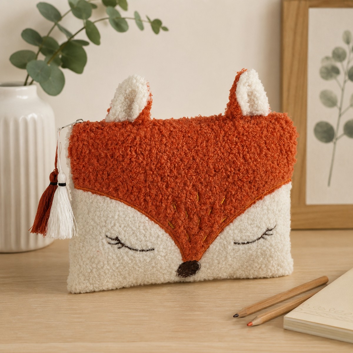 pochette a forma di volpe