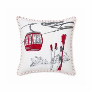 cuscino con disegno funivia