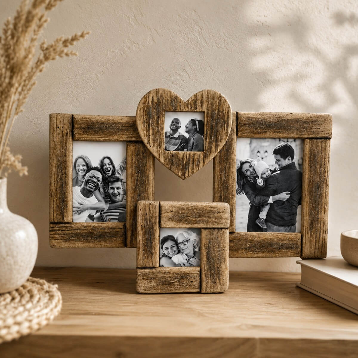 set 4 cornici in legno