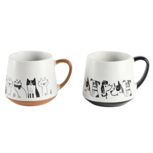 set due mug in ceramica cane e gatto