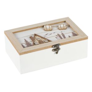 scatola in legno porta the