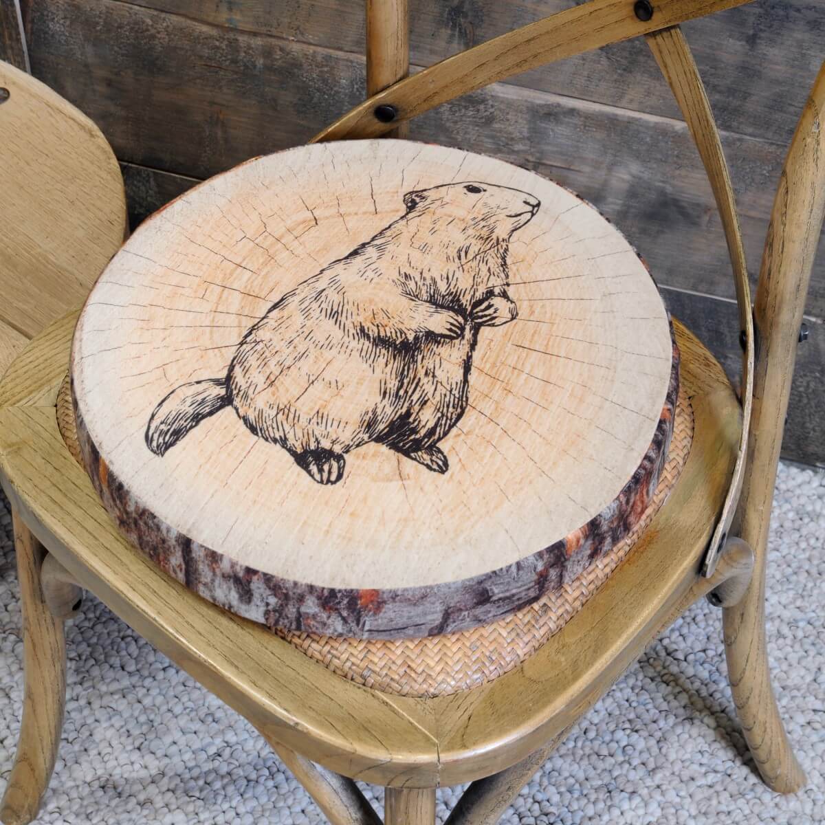 cuscino rotondo double face