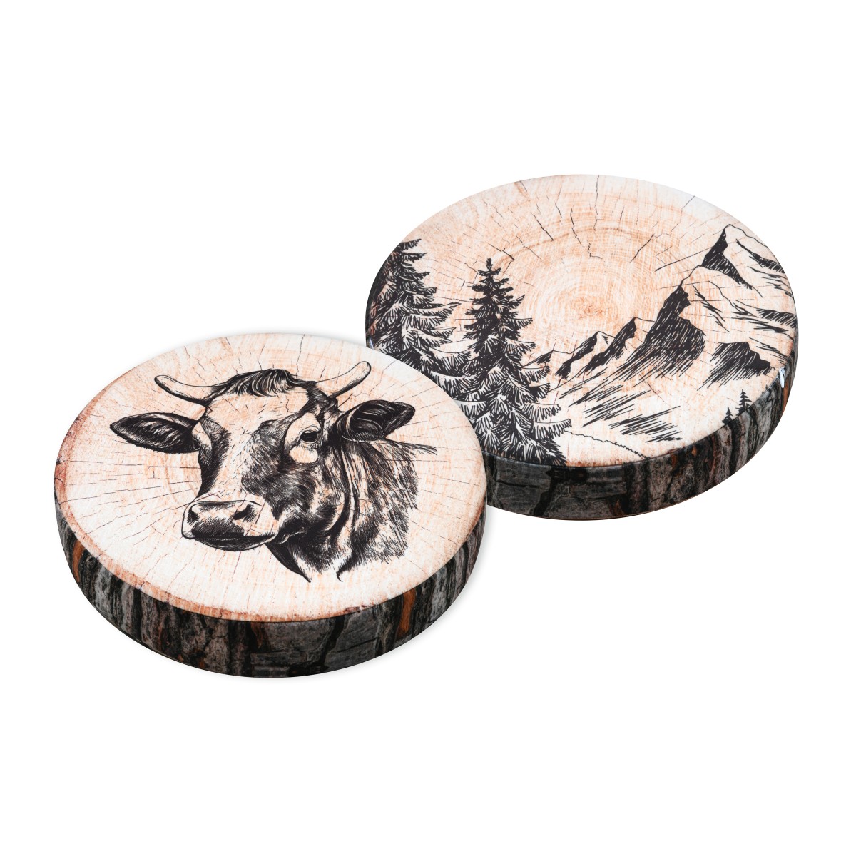 cuscino rotondo double face