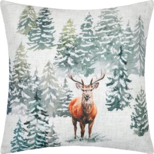 cuscino quadrato con disegno cervo