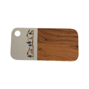 tagliere in ceramica con disegno cervo