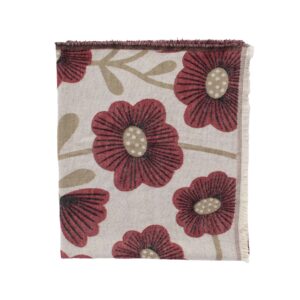 coperta plaid con disegno fiori