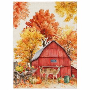 strofinaccio da cucina disegno autunno