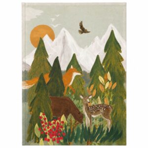 strofinaccio da cucina disegno animali bosco