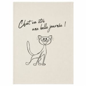 strofinaccio con disegno gatto