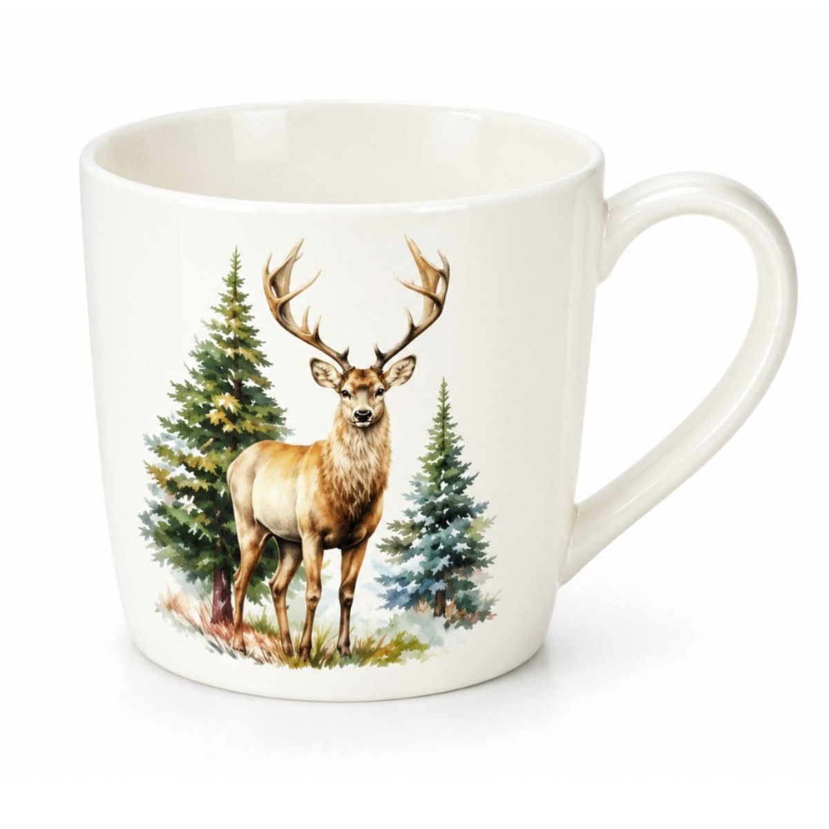 tazza con disegno cervo