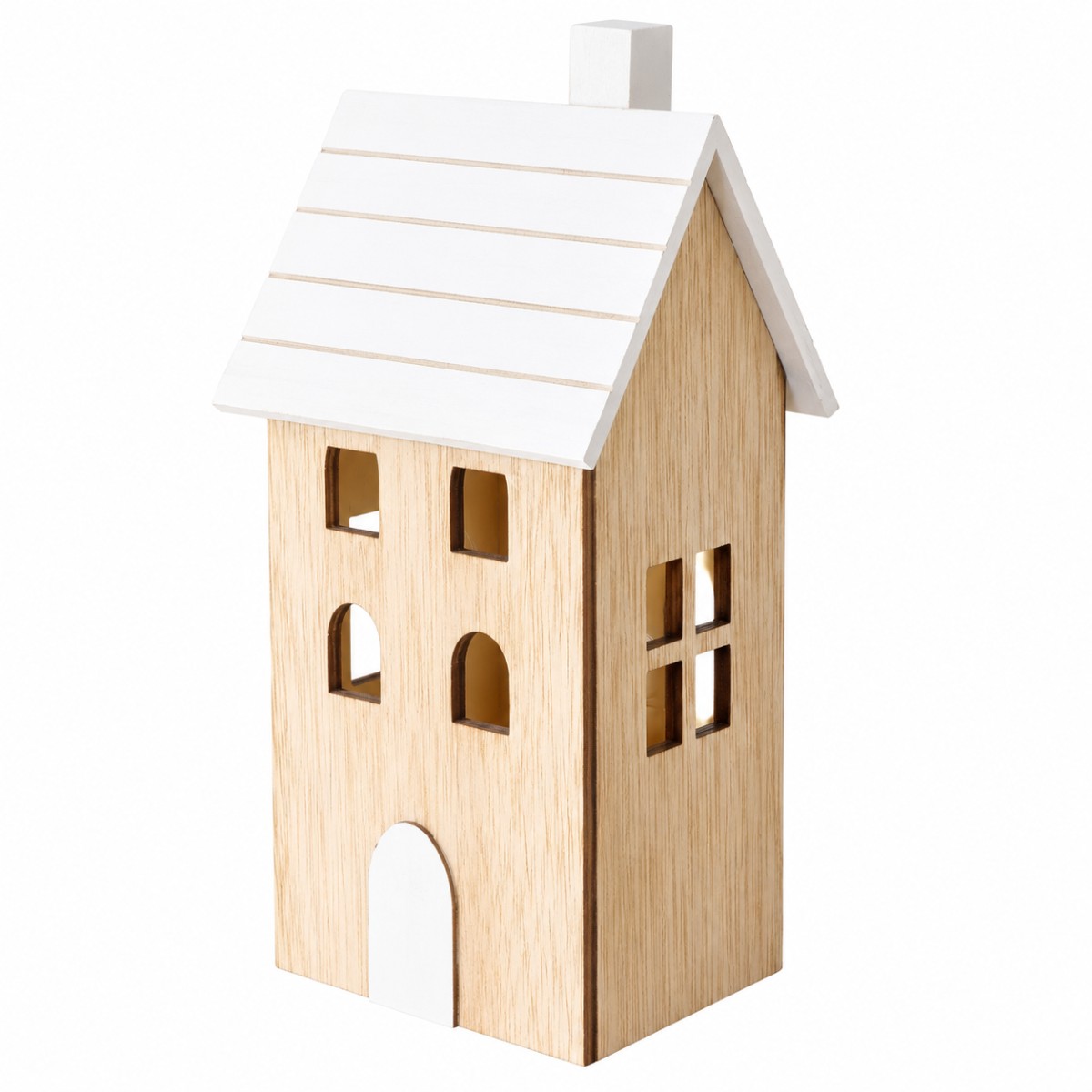 decorazione legno a forma di casa
