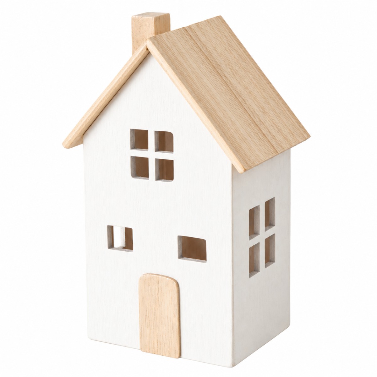 decorazione legno a forma di casa