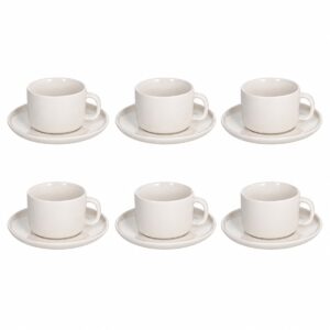 set 6 tazzine e piattino caffe