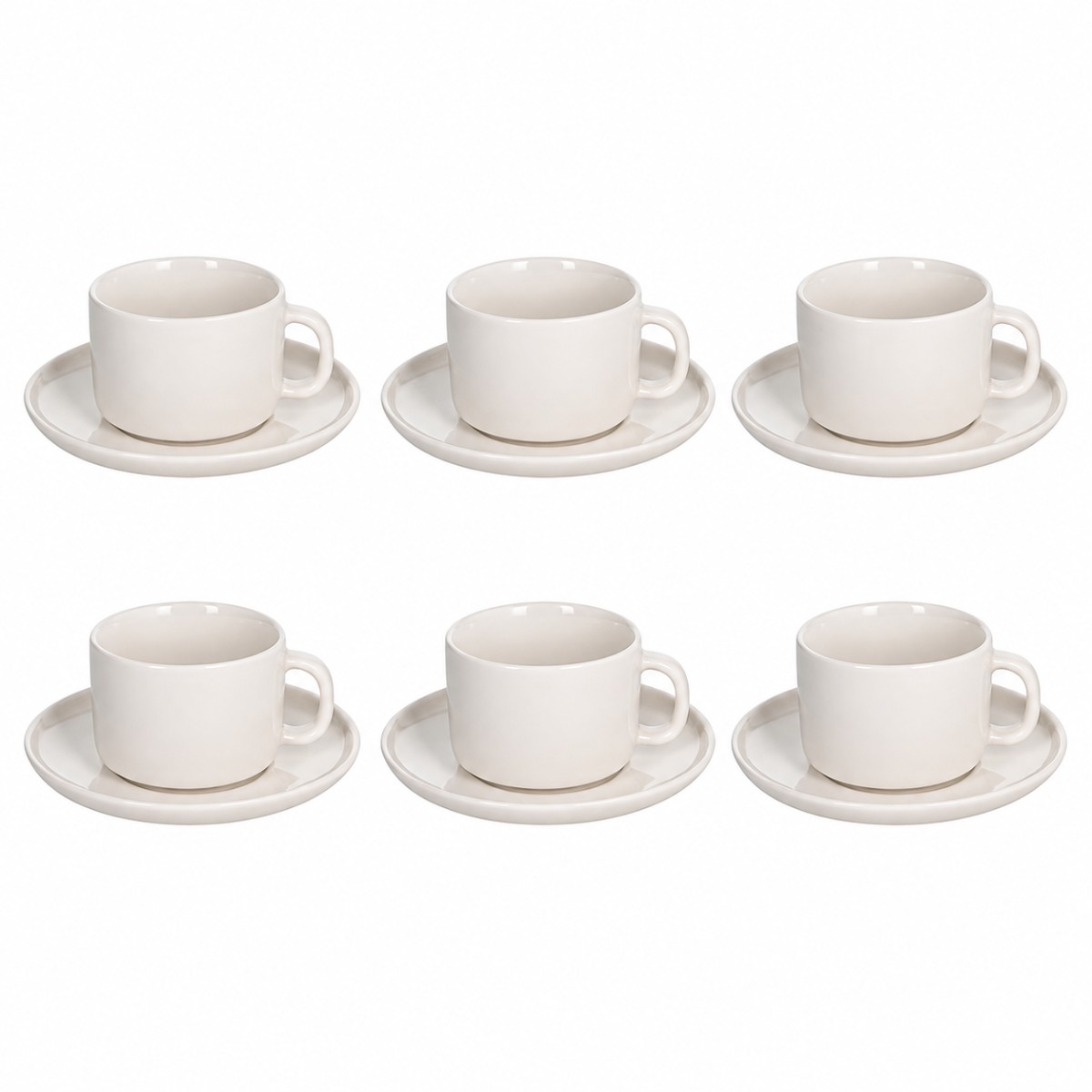 set 6 tazzine e piattino caffe