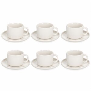 set 6 tazze e piattino ceramica tognana