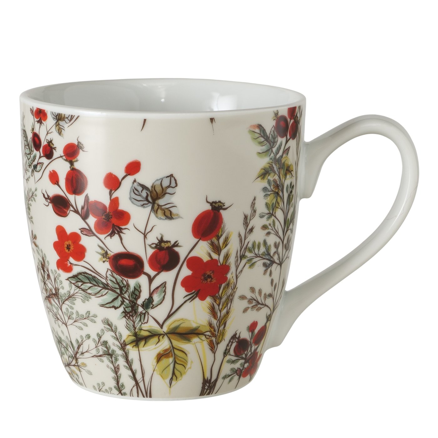 tazza colazione con disegno fiore
