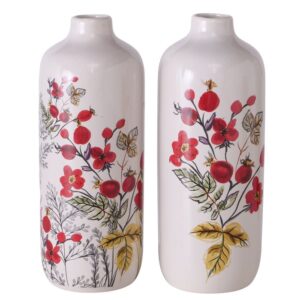 vaso in porcellana disegno fiore