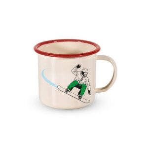 tazza in latta snowboarder