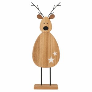 decorazione in legno a forma di cervo